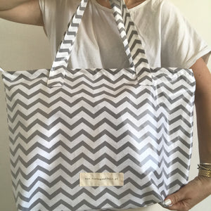 Saco de alças CHEVRON CINZA