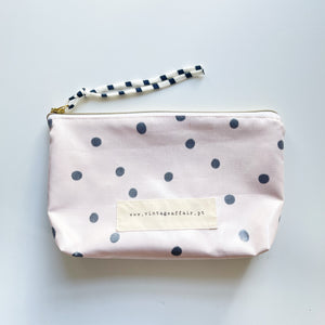 Bolsa grande BOLINHAS fundo beige