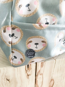 Mochila pequena PREGUIÇA AZUL 🦥