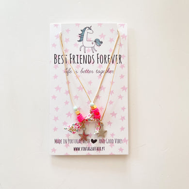 Conjunto de colares BFF