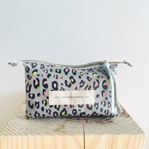Estojo triplo  ANIMAL PRINT CAQUI