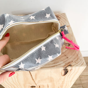 Necessaire grande ESTRELAS ANTRACITE