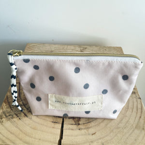 Bolsa média BOLINHAS fundo beige