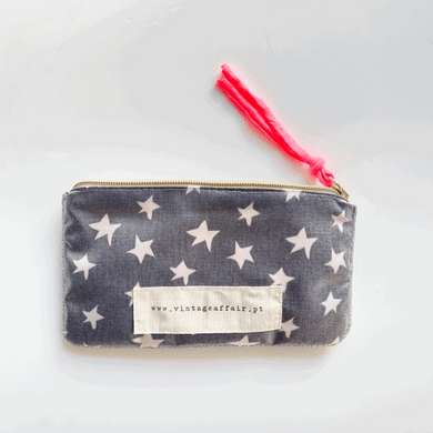 Bolsa pequena ESTRELAS antracite