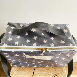Lancheira BOX estrelas fundo antracite