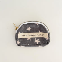 Load image into Gallery viewer, Porta moedas ESTRELAS ANTRACITE