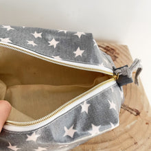 Load image into Gallery viewer, Necessaire grande ESTRELAS ANTRACITE