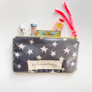 Bolsa pequena ESTRELAS antracite