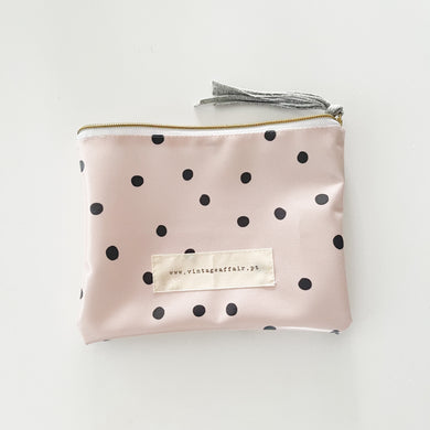 Bolsa sem forro BOLINHAS BEGE