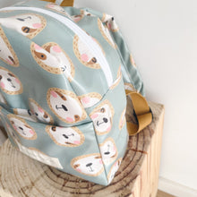 Load image into Gallery viewer, Mochila pequena PREGUIÇA AZUL