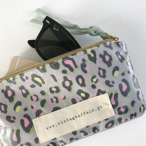 Bolsa pequena ANIMAL PRINT CAQUI