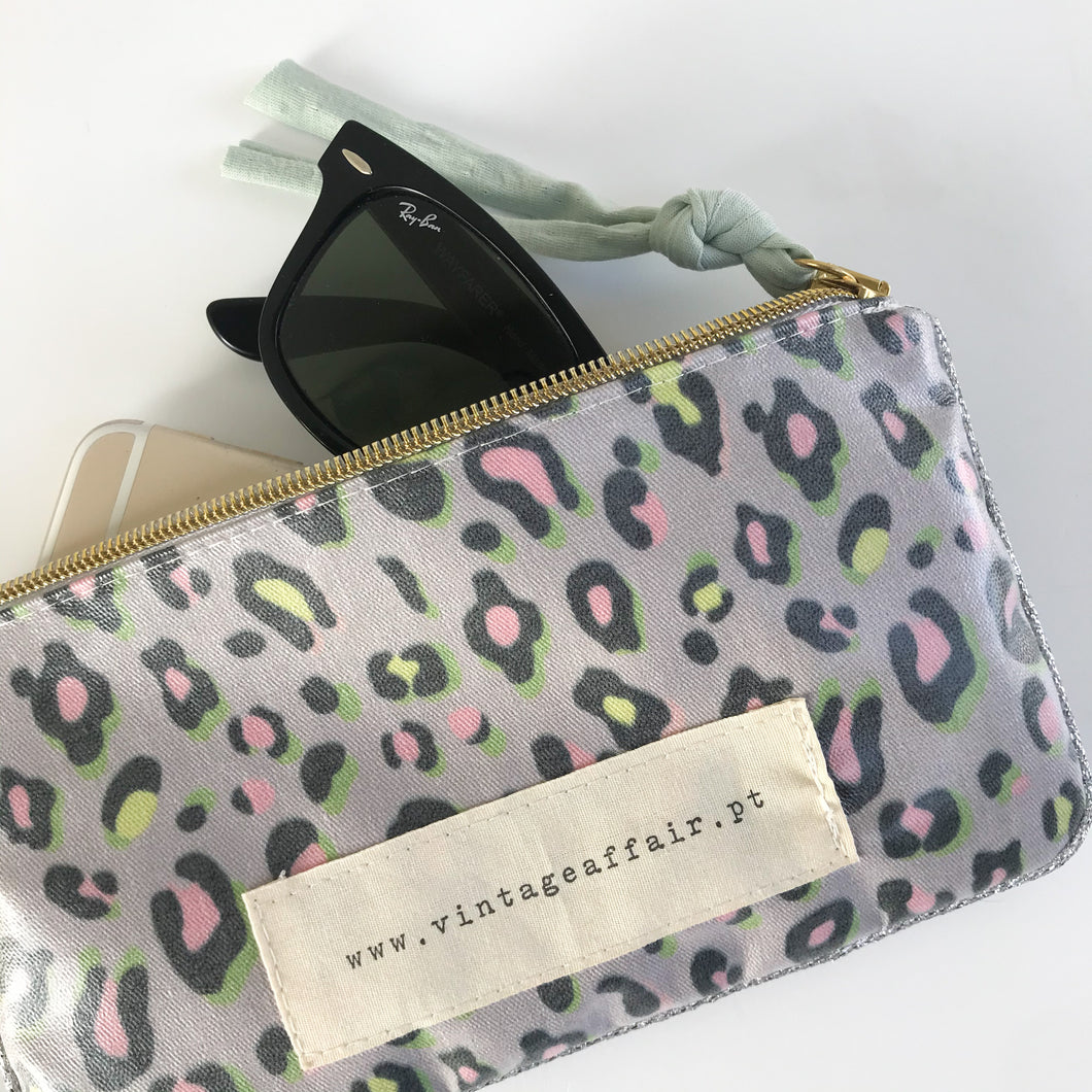 Bolsa pequena ANIMAL PRINT CAQUI