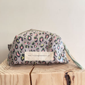 Necessaire grande ANIMAL PRINT CAQUI